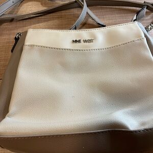 Nine West Beige and Taupe Crossbody Bag
